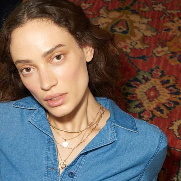 NWOT Madewell Herringbone Chain Necklace - Picture 4 of 5